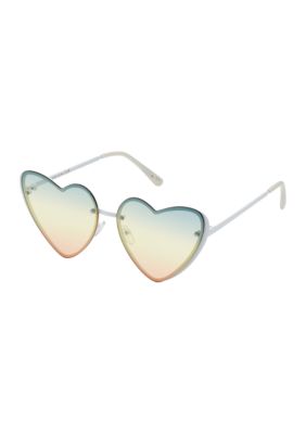 Circus NY by Sam Edelman Women's Metal Heart Frame Sunglasses