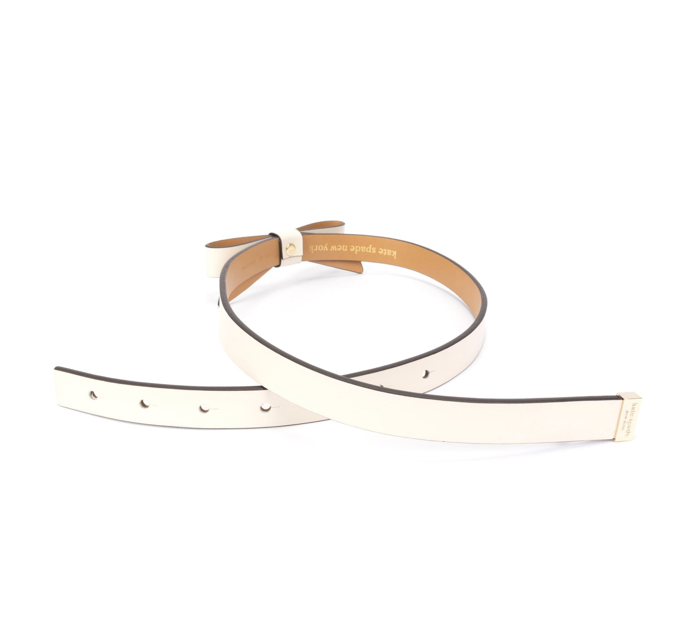 kate spade new york® Kate Spade New York LEATHER BOW BELT | Belk display picture 1