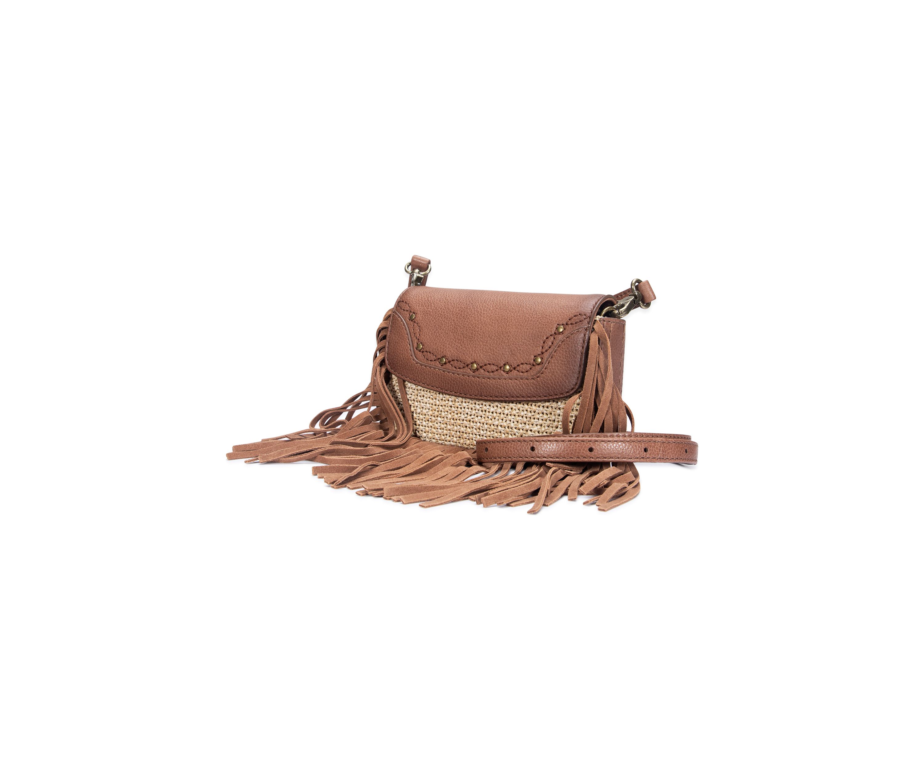 Ava Raffia Convertible Belt Bag