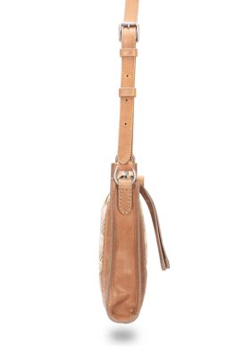 Melissa Straw Zip Crossbody