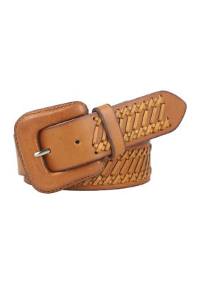 38MM Flat Strap Leather Belt