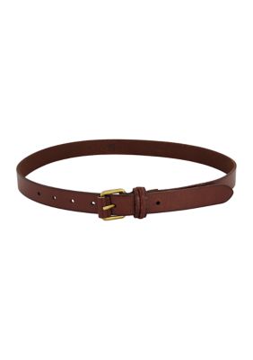 25MM Flat Strap Leather Belt