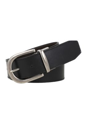 Frye Women's 38MM Reversible Leather Belt, Black, XL