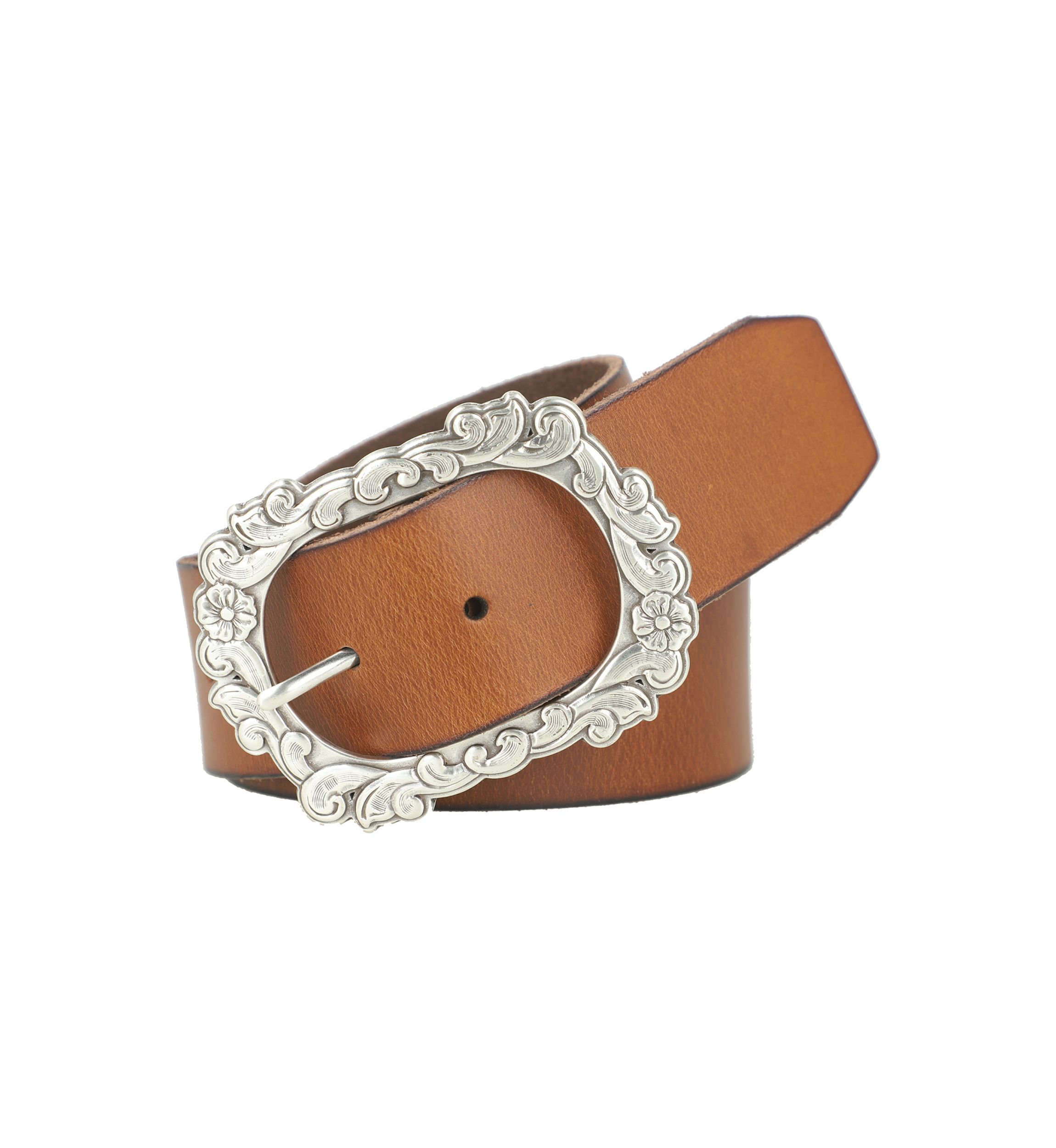 45 Millimeter Belt with Floral Buckle 