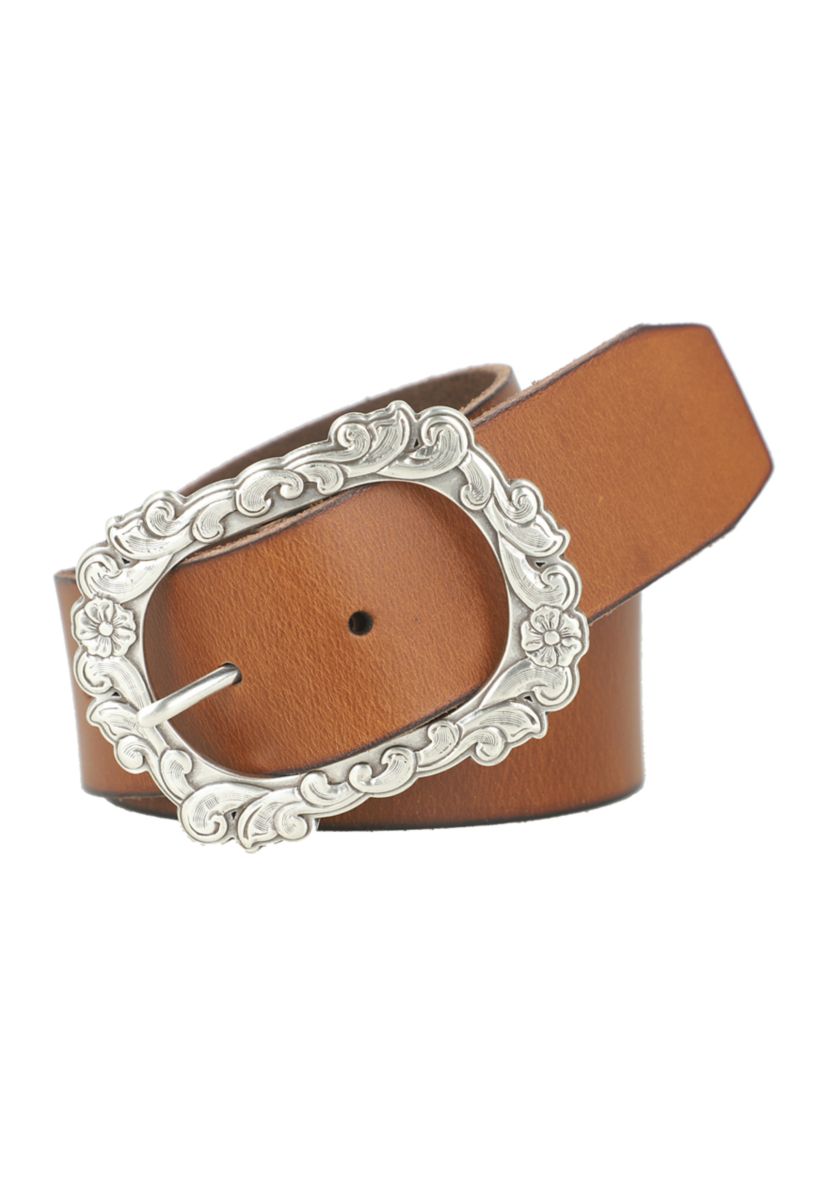 45 Millimeter Belt with Floral Buckle 