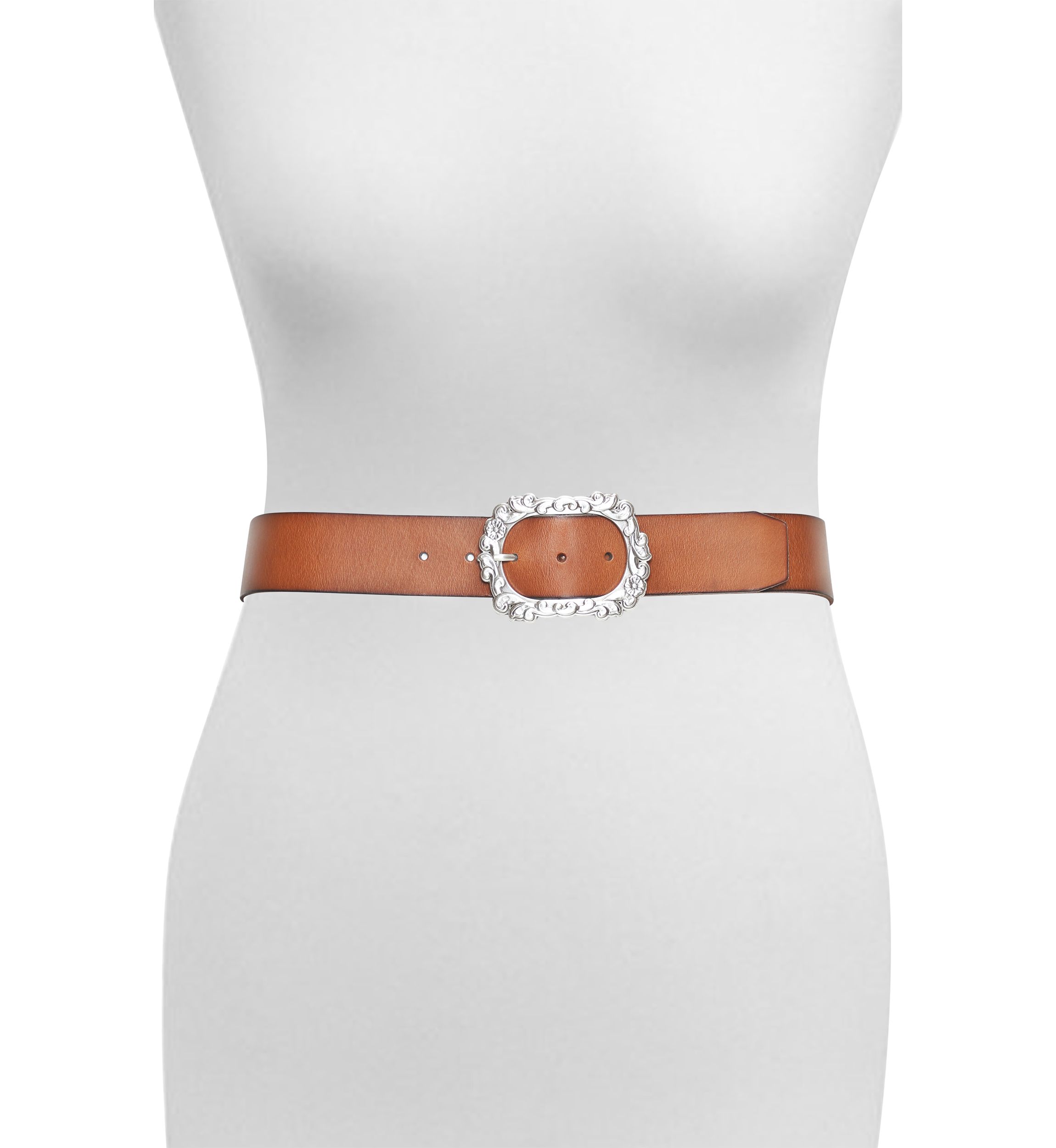 45 Millimeter Belt with Floral Buckle 