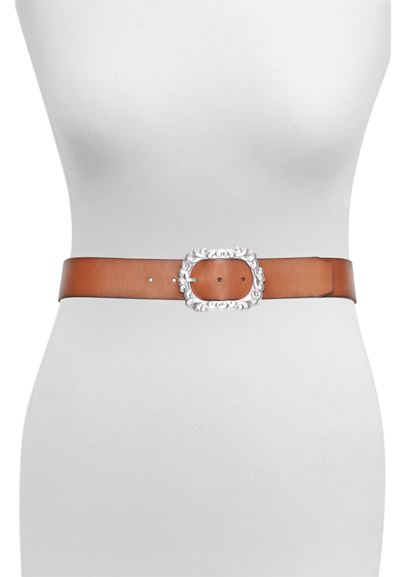 45 Millimeter Belt with Floral Buckle 
