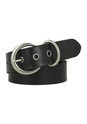 38MM Metal Keeper Leather Belt