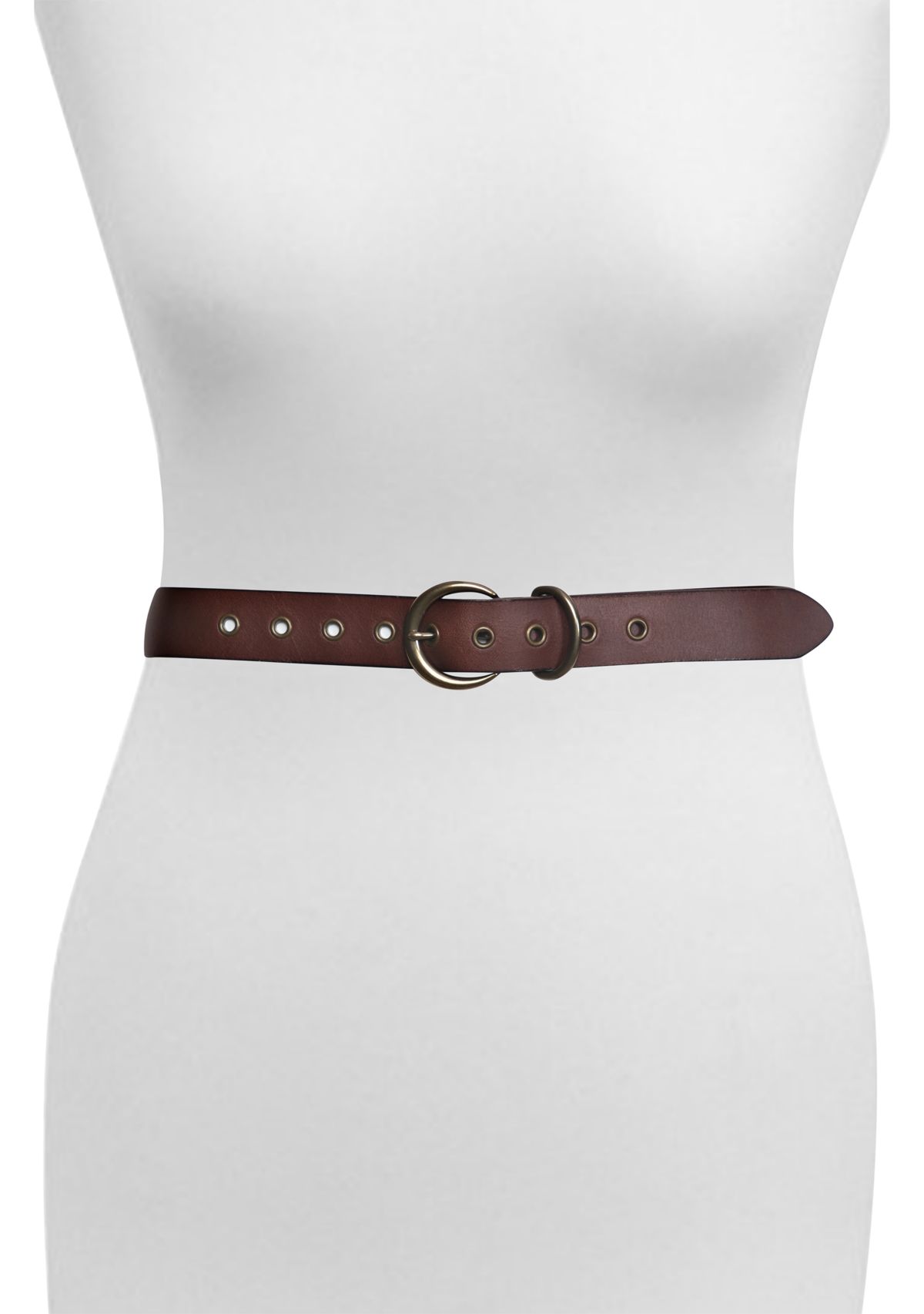 38MM Metal Keeper Leather Belt