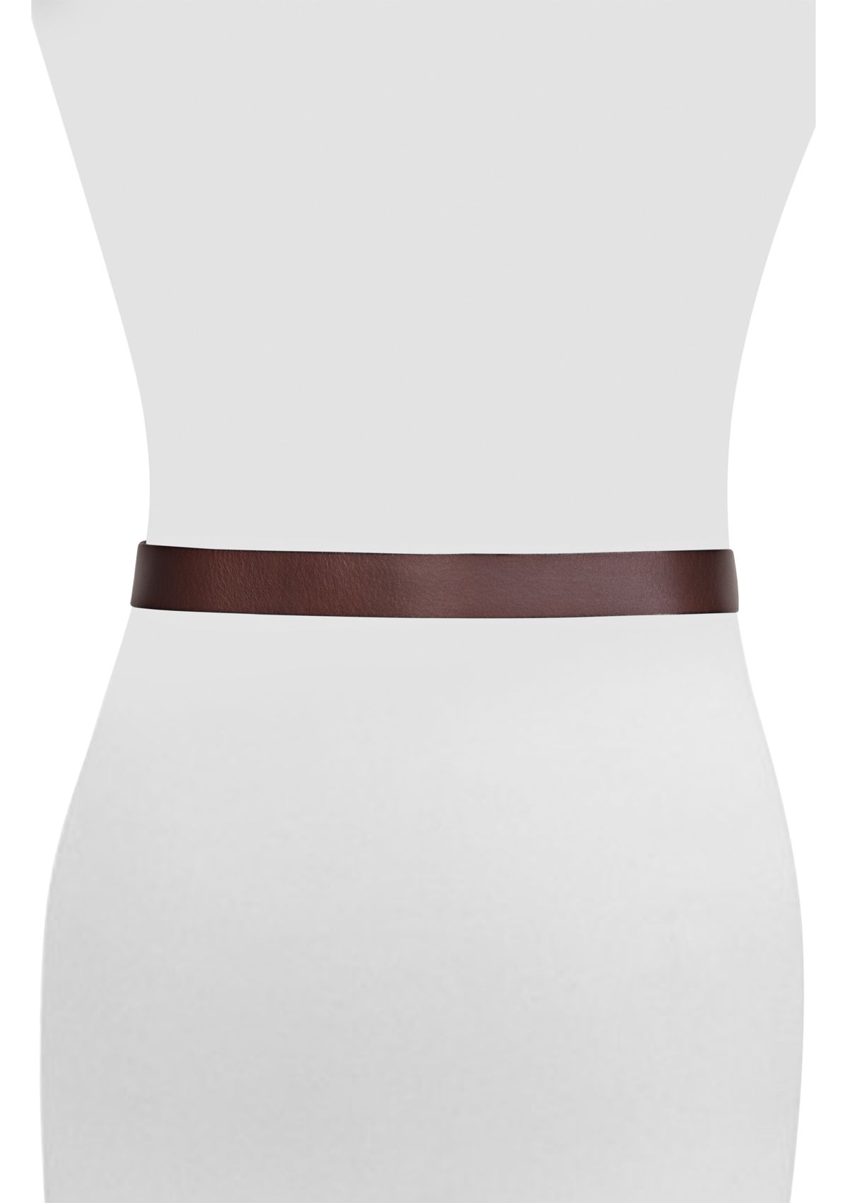 38MM Metal Keeper Leather Belt