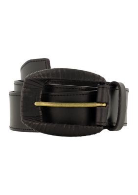 35MM Wrapped Buckle Leather Belt