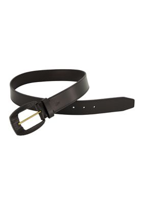 35MM Wrapped Buckle Leather Belt