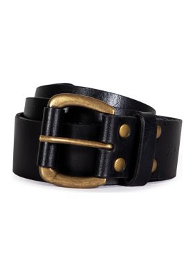 38MM Covered Roller Buckle Leather Belt