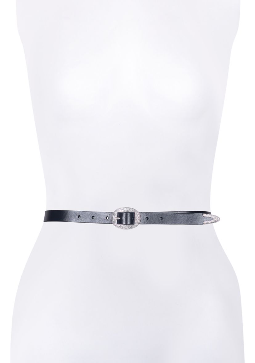 21 Millimeter Logo Western Center Bar Belt