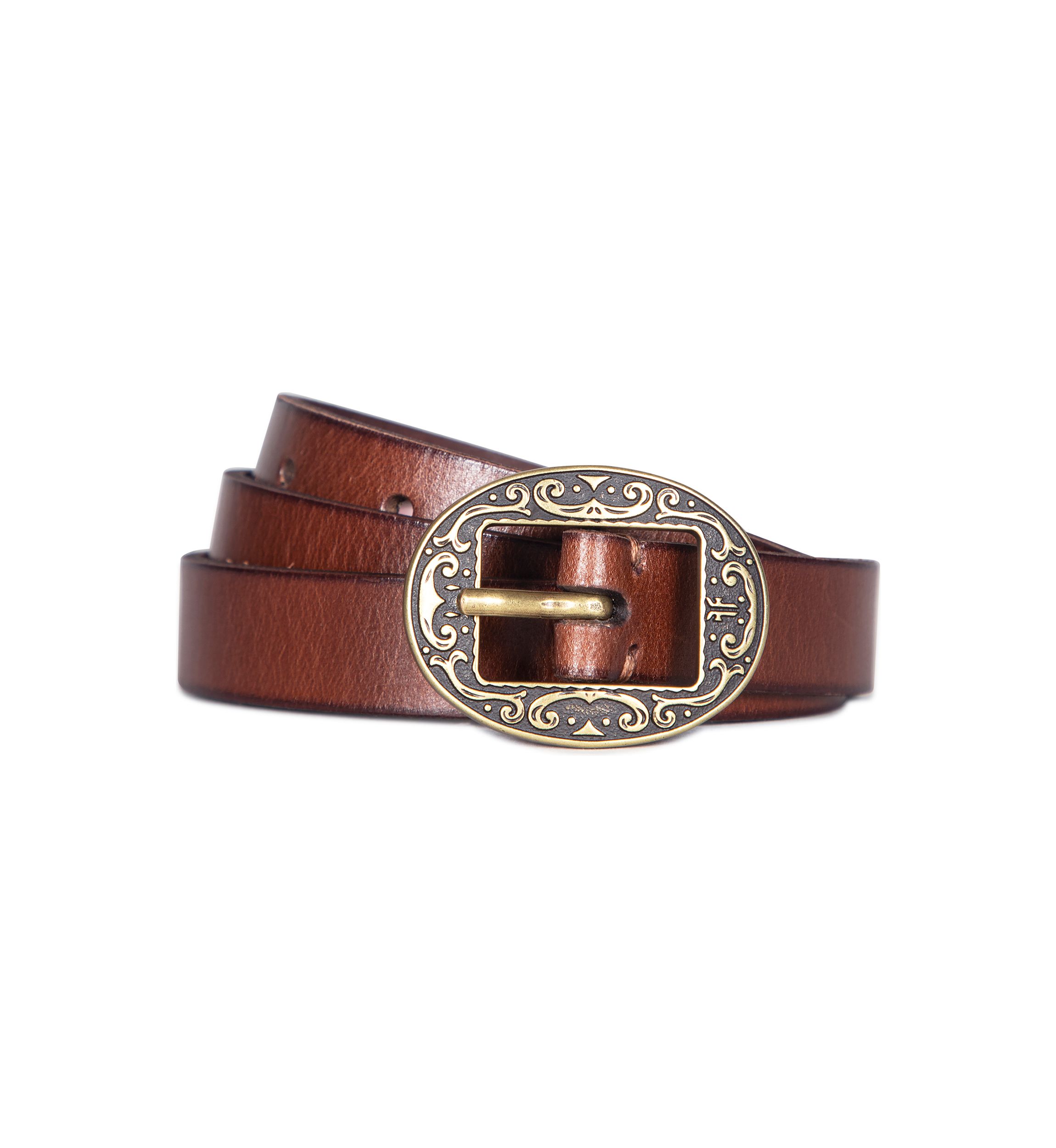21 Millimeter Logo Western Center Bar Belt