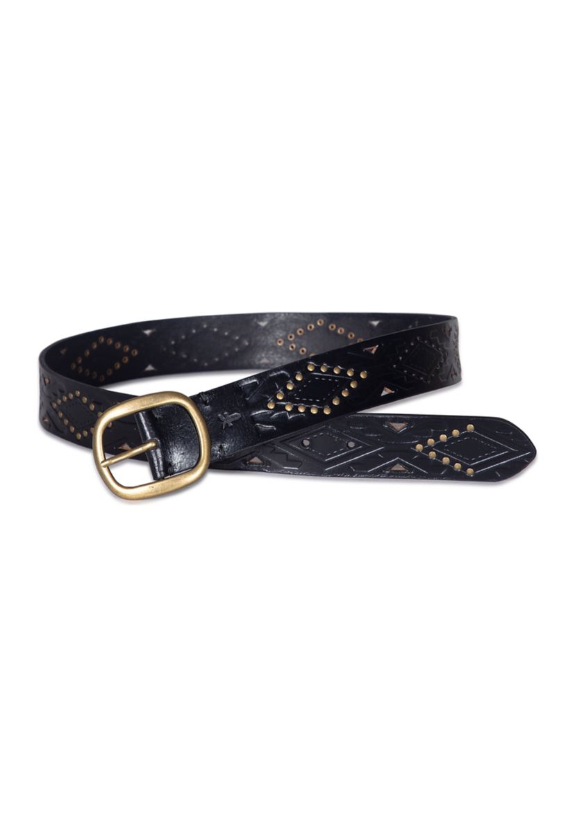 38 Millimeter Belt with Southwestern Embossing