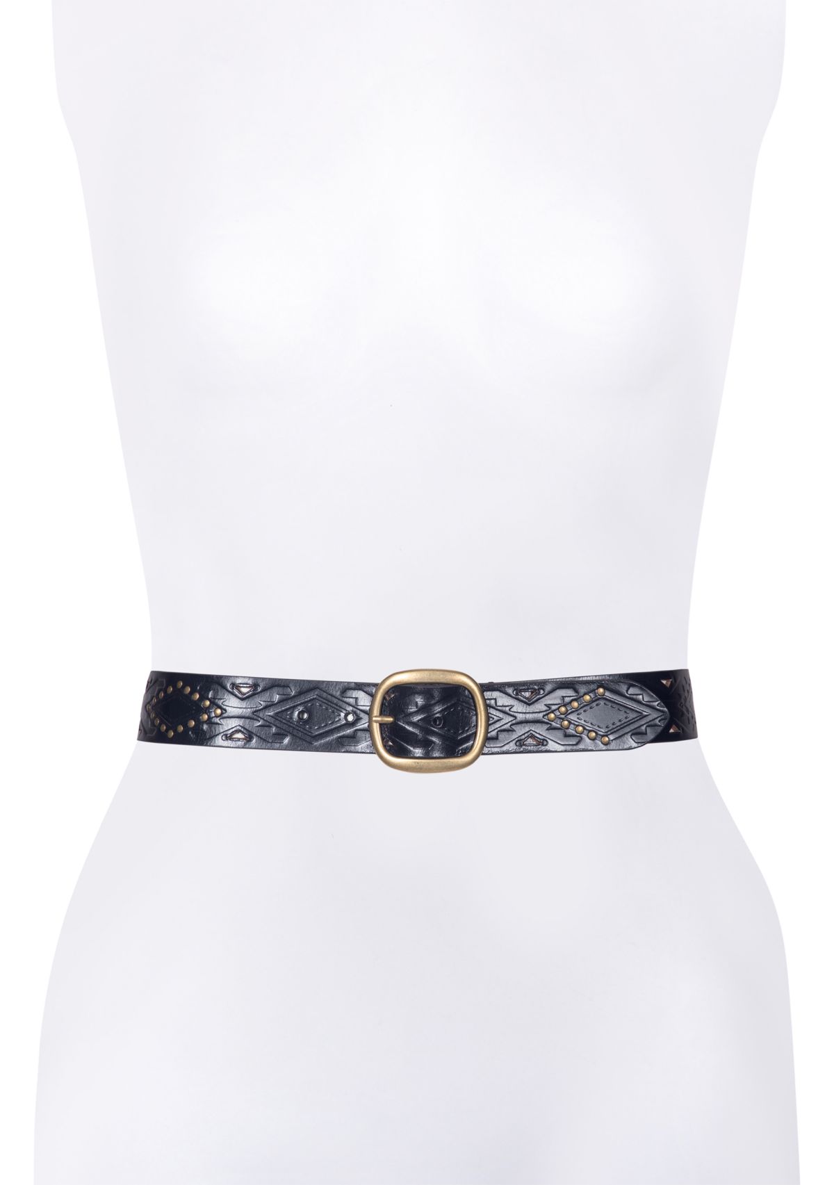 38 Millimeter Belt with Southwestern Embossing