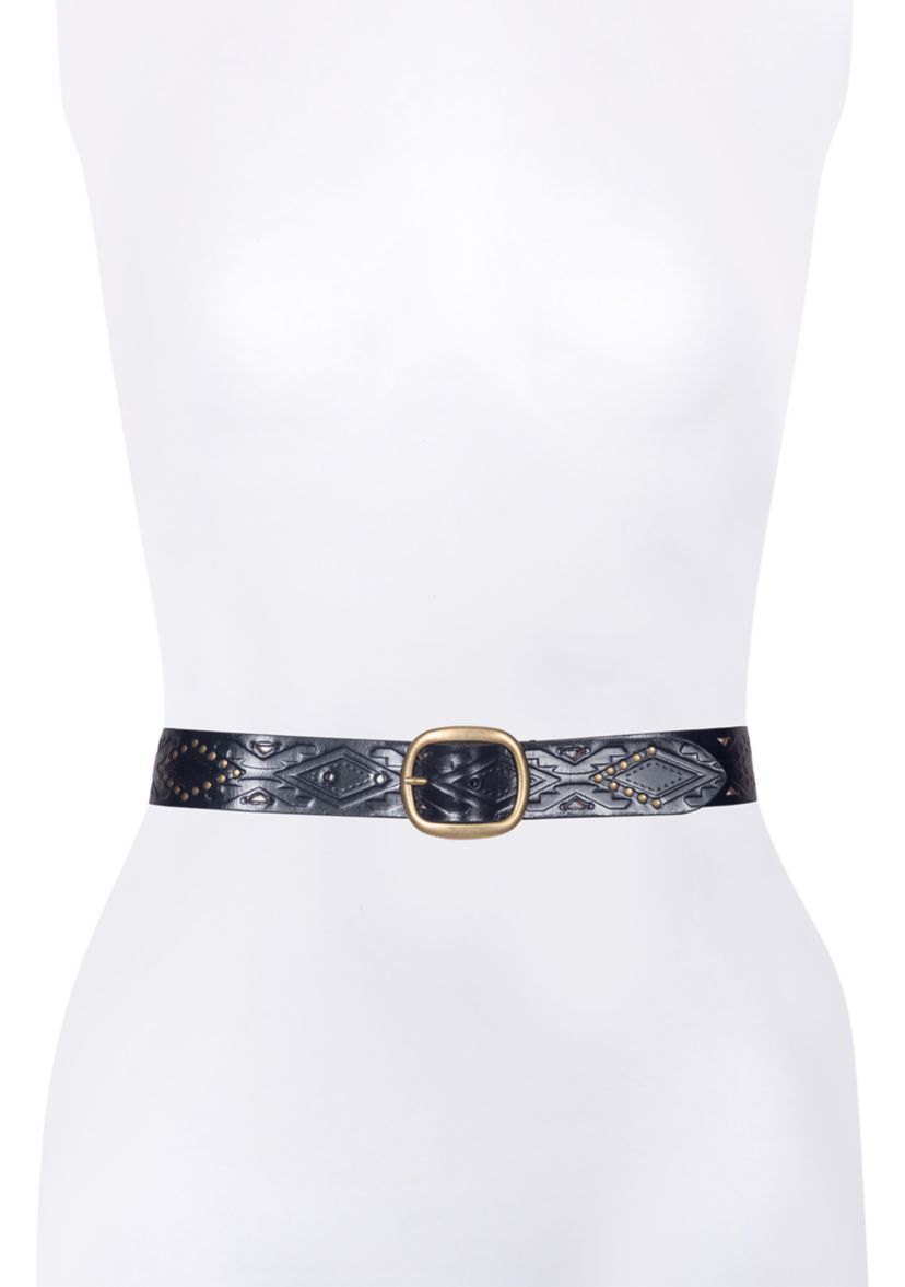 38 Millimeter Belt with Southwestern Embossing