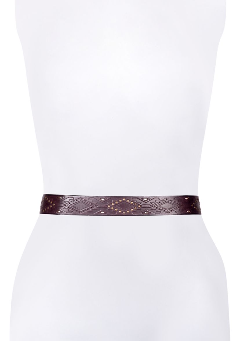 38 Millimeter Belt with Southwestern Embossing