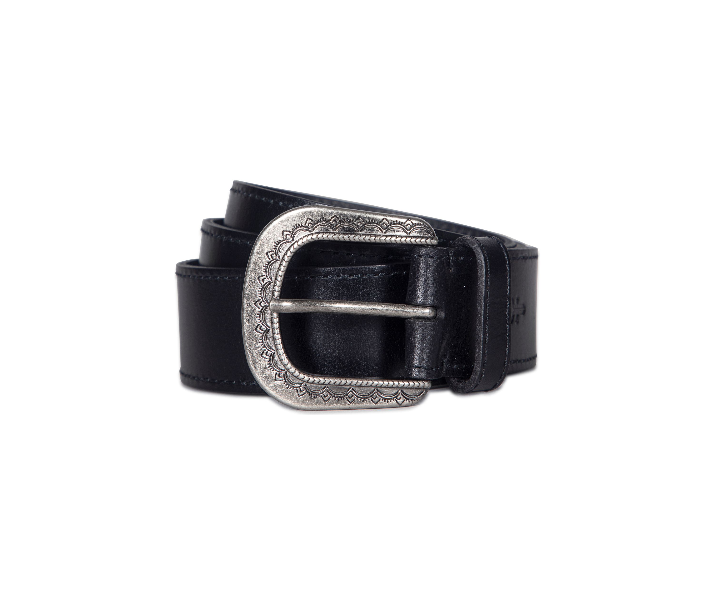 38 Millimeter Belt with Engraved Buckle