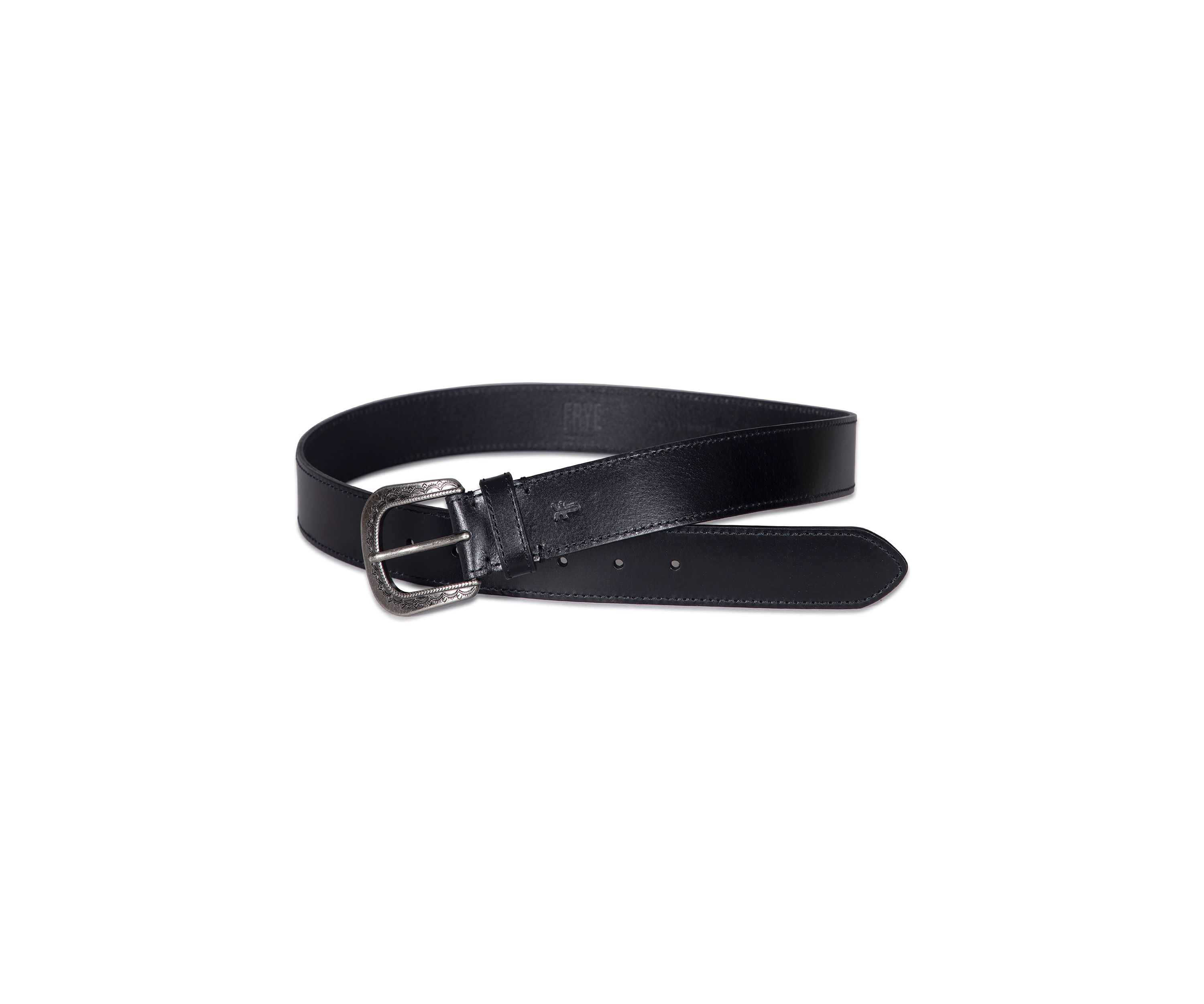38 Millimeter Belt with Engraved Buckle