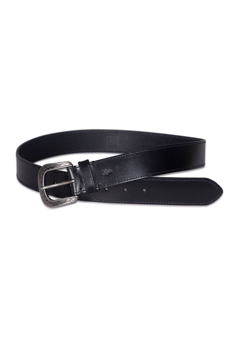 38 Millimeter Belt with Engraved Buckle