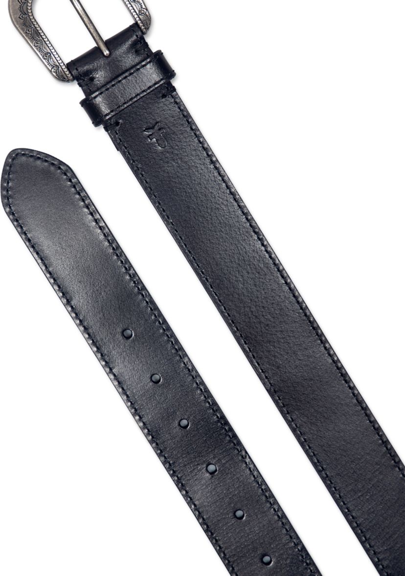 38 Millimeter Belt with Engraved Buckle