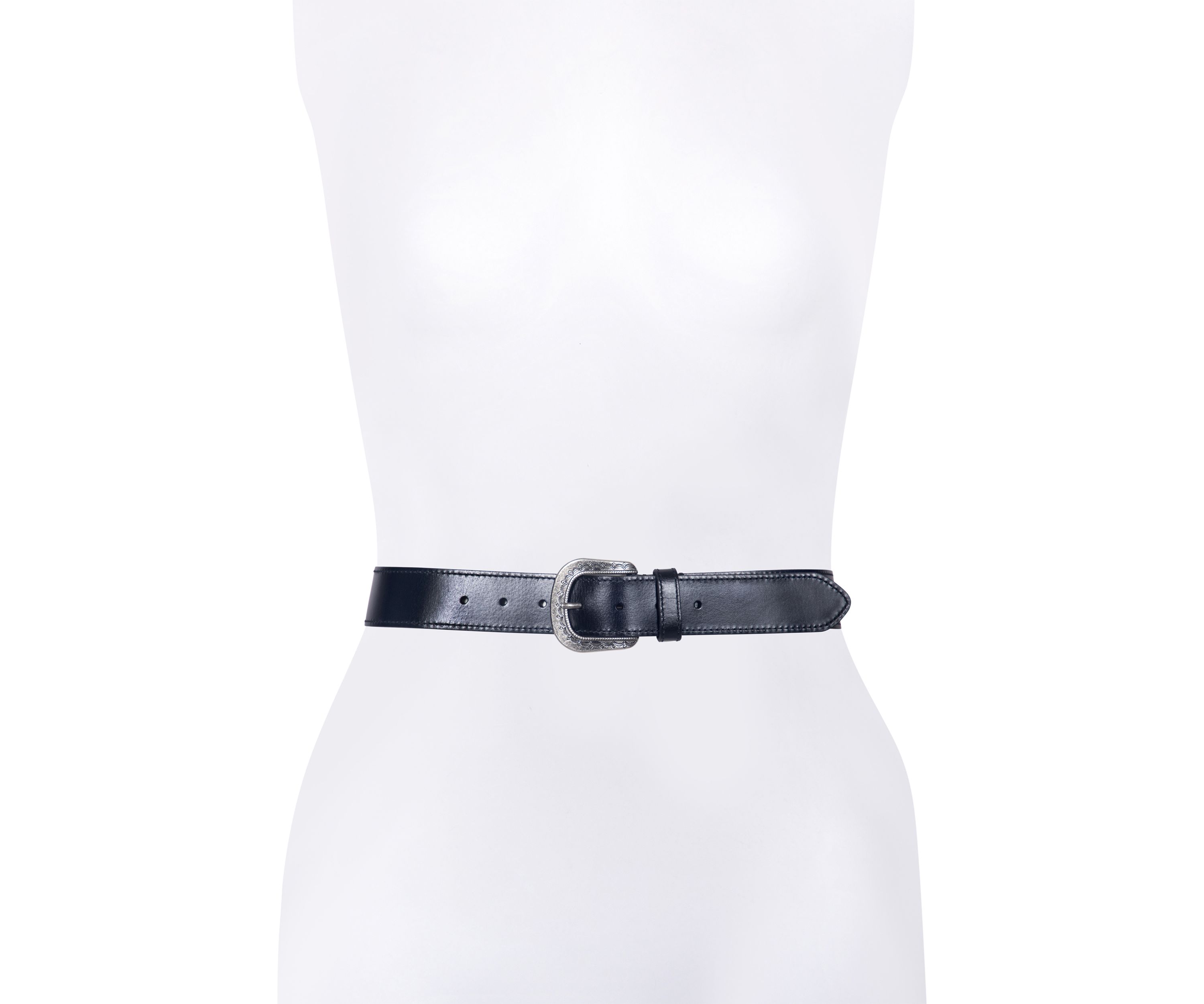 38 Millimeter Belt with Engraved Buckle