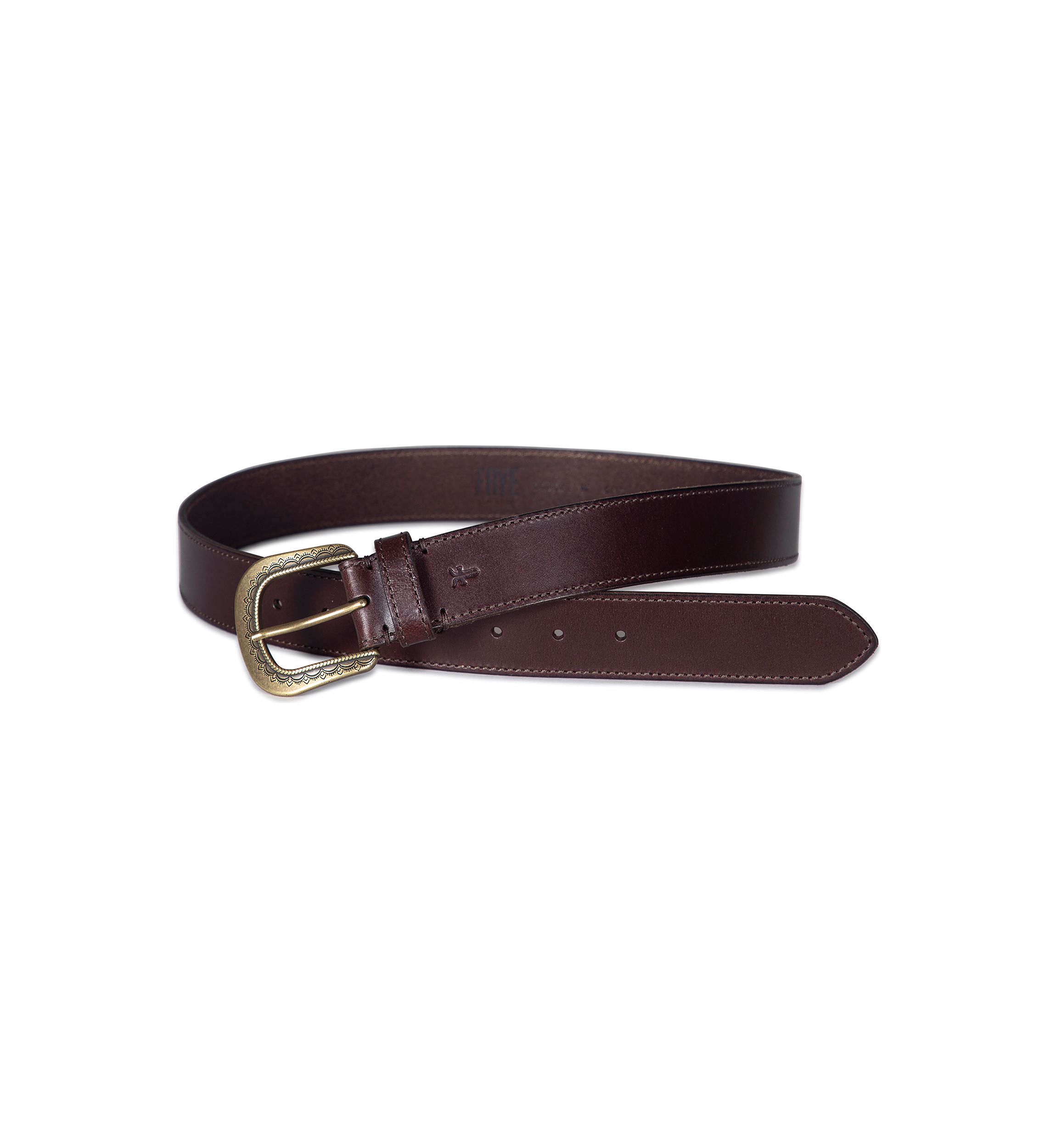 38 Millimeter Belt with Engraved Buckle
