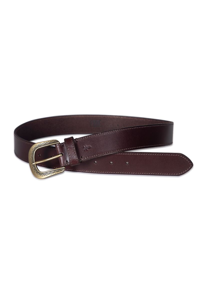 38 Millimeter Belt with Engraved Buckle