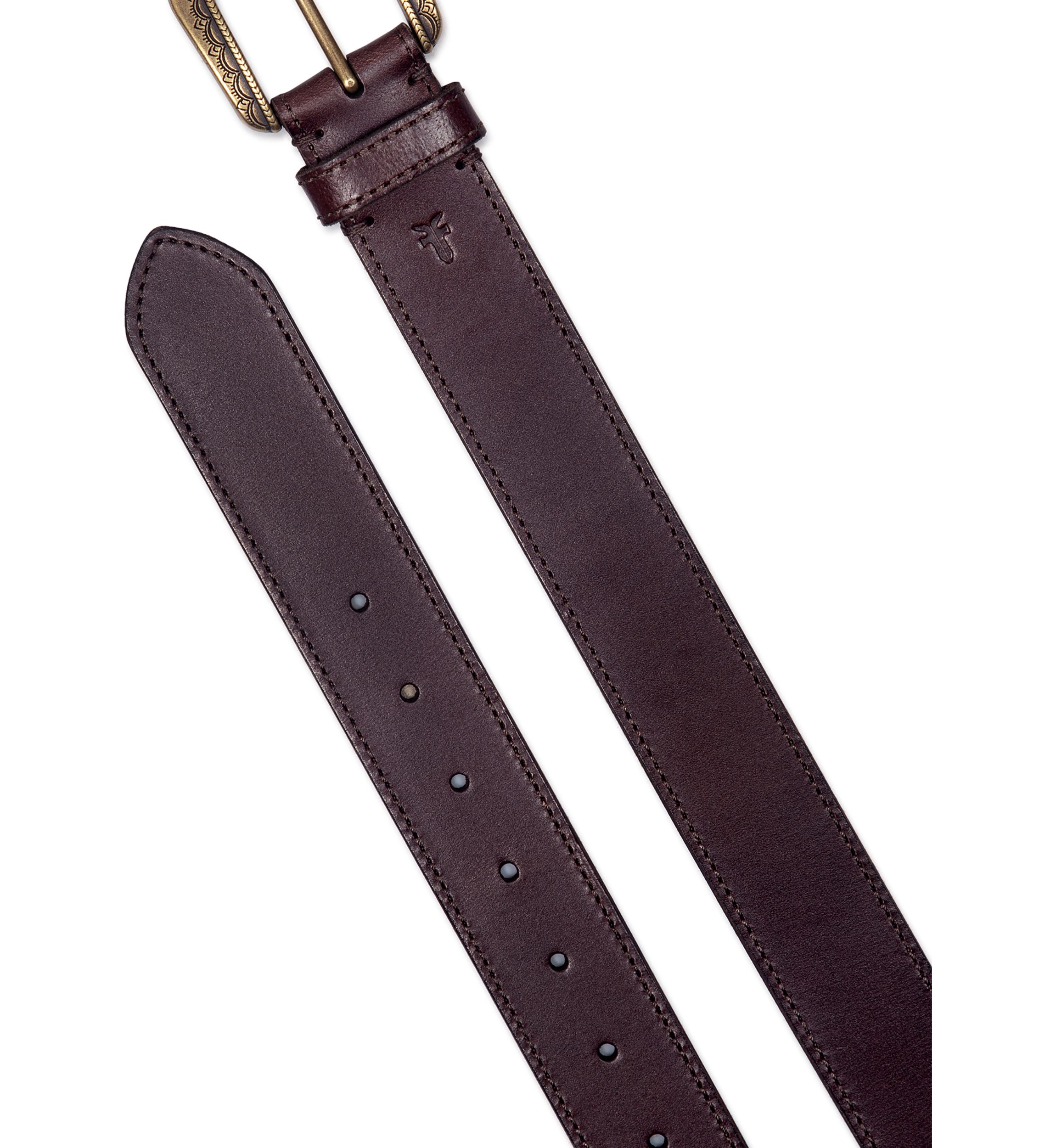 38 Millimeter Belt with Engraved Buckle