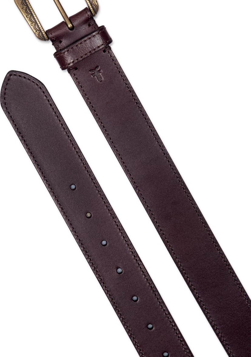 38 Millimeter Belt with Engraved Buckle