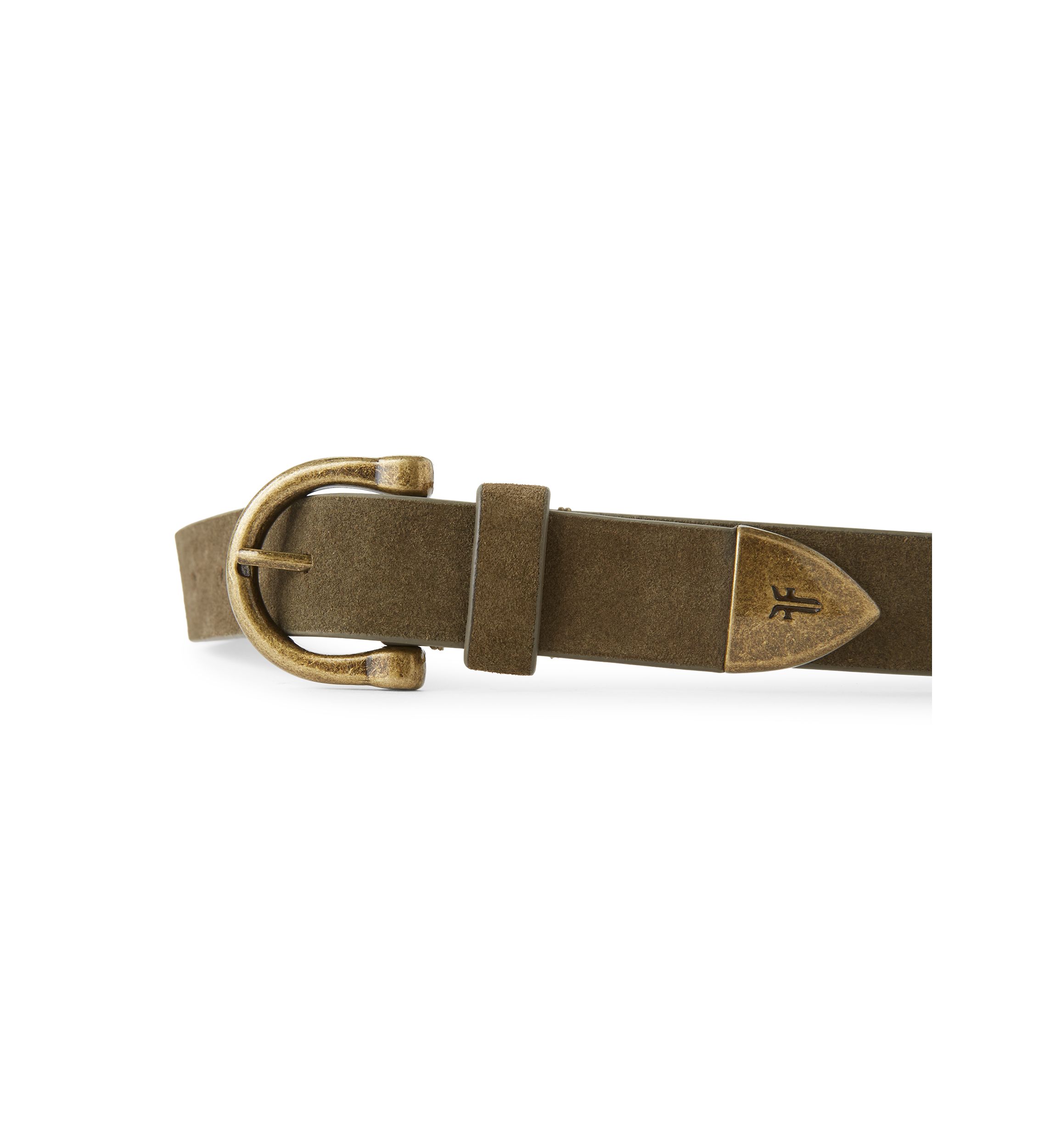 25mm Suede Horseshoe Buckle Belt