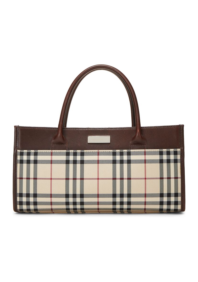 Burberry Brown Nylon Handbag Long - FINAL SALE, NO RETURNS