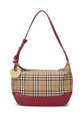 What Goes Around Comes Around Burberry JP Red Haymarket Check Shoulder Mini - FINAL SALE, NO RETURNS