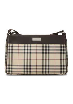What Goes Around Comes Around Burberry JP Brown Nylon Crossbody Small - FINAL SALE, NO RETURNS