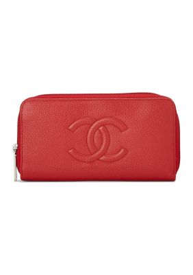 What Goes Around Comes Around Chanel Red Calf Chain Handle Flap