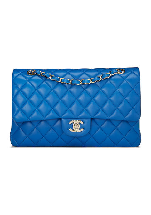 Chanel Blue Lambskin 10 Inch Shoulder Bag - FINAL SALE, NO RETURNS