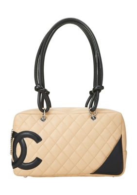 What Goes Around Comes Around Chanel Beige Calf Cambon Small Tote - FINAL  SALE, NO RETURNS