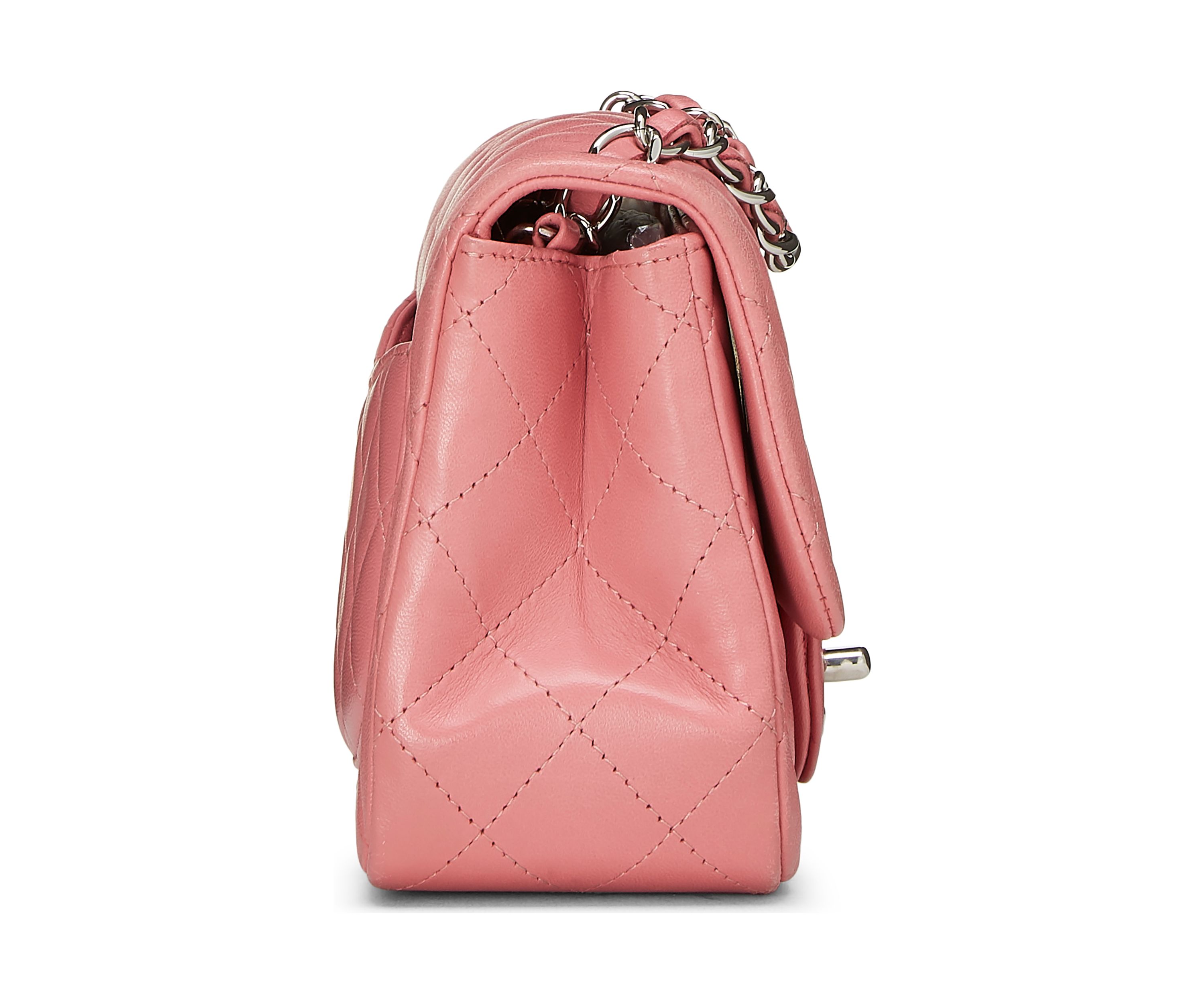 Chanel Pink Lambskin Square Flap Mini Handbag - FINAL SALE, NO RETURNS