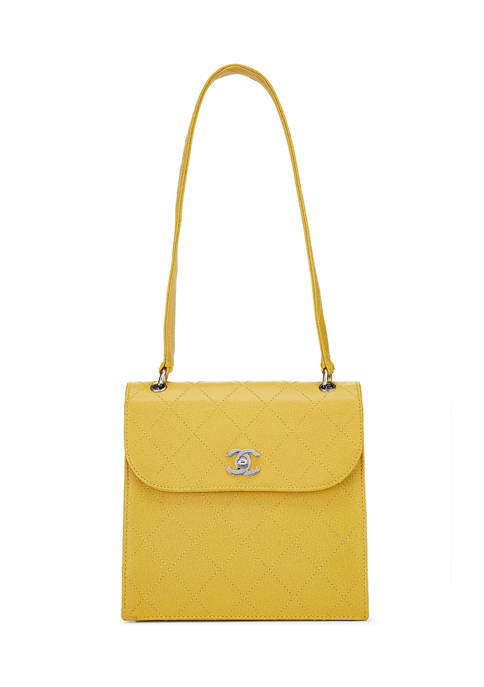 Chanel Yellow Caviar Shoulder Bag - FINAL SALE, NO RETURNS