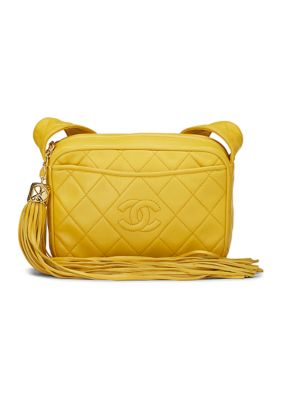 What Goes Around Comes Around Chanel Yellow Lambskin Mini Shoulder Bag -  FINAL SALE, NO RETURNS | belk