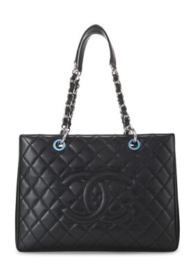 What Goes Around Comes Around Chanel Caviar Quilted Grand Shopping Tote GST Black - FINAL SALE, NO RETURNS