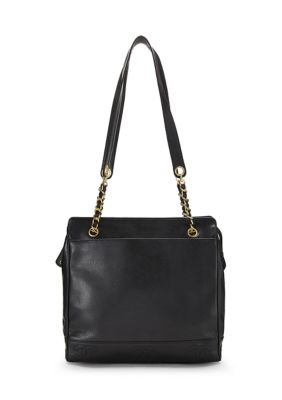 What Goes Around Comes Around Chanel Black Caviar 3 CC Tote Small - FINAL SALE, NO RETURNS