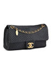 Chanel Black Calf Medium Flap Bag - FINAL SALE, NO RETURNS
