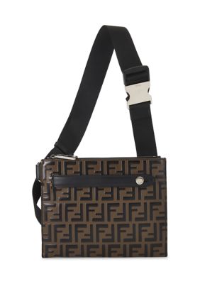 What Goes Around Comes Around Fendi Black Embossed Crossbody - FINAL SALE, NO RETURNS