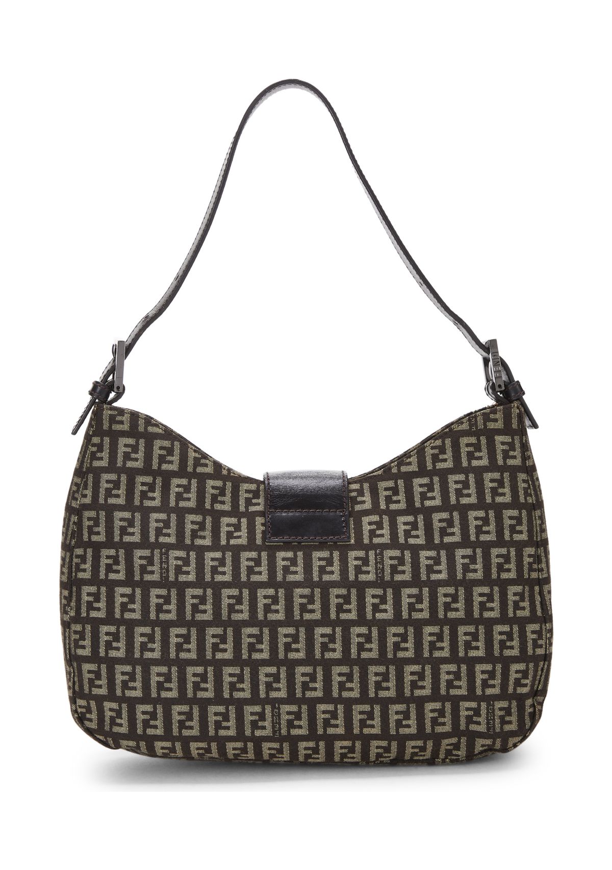 Fendi Brown Zucchino Shoulder Bag - FINAL SALE, NO RETURNS