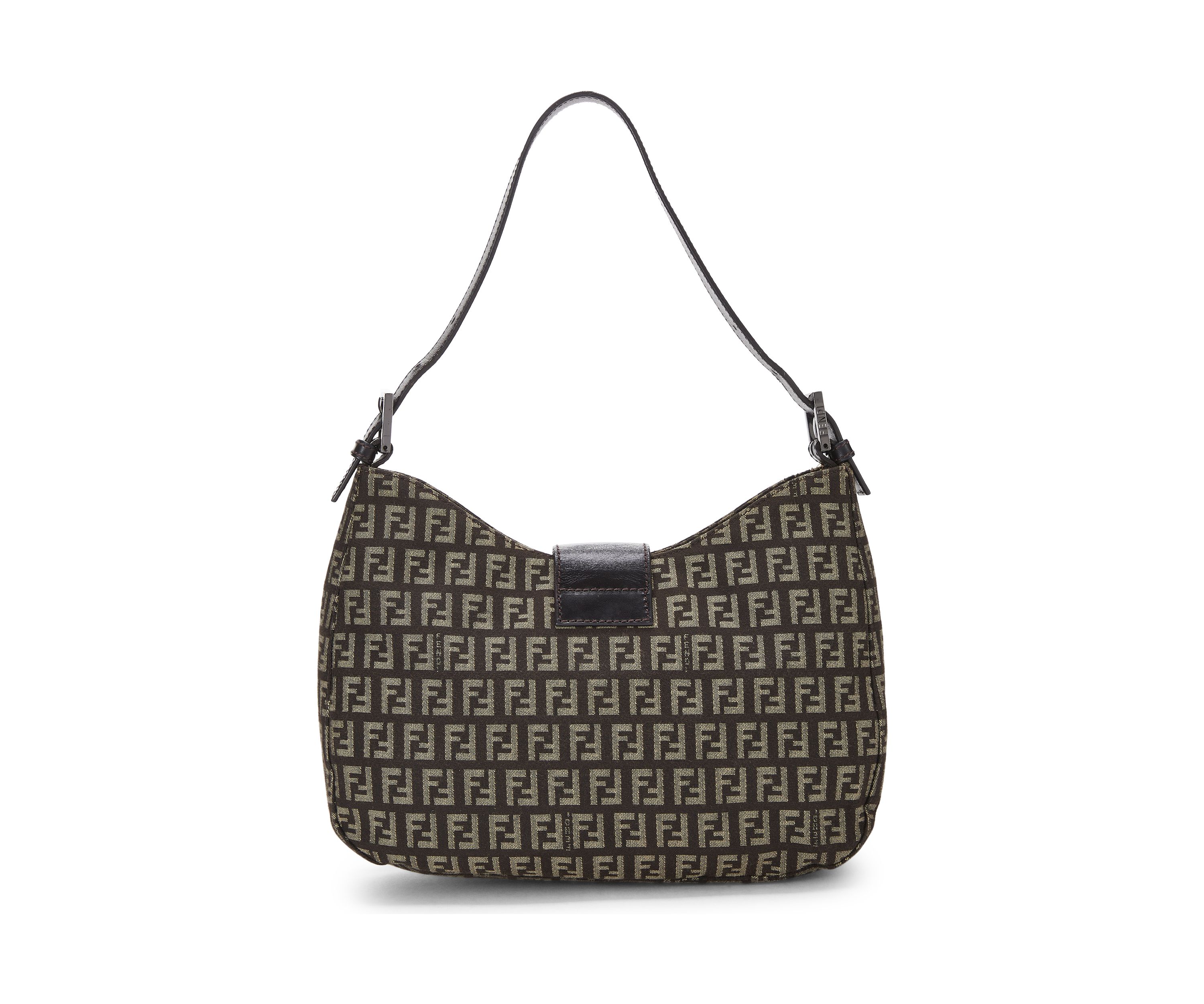 Fendi Brown Zucchino Shoulder Bag - FINAL SALE, NO RETURNS