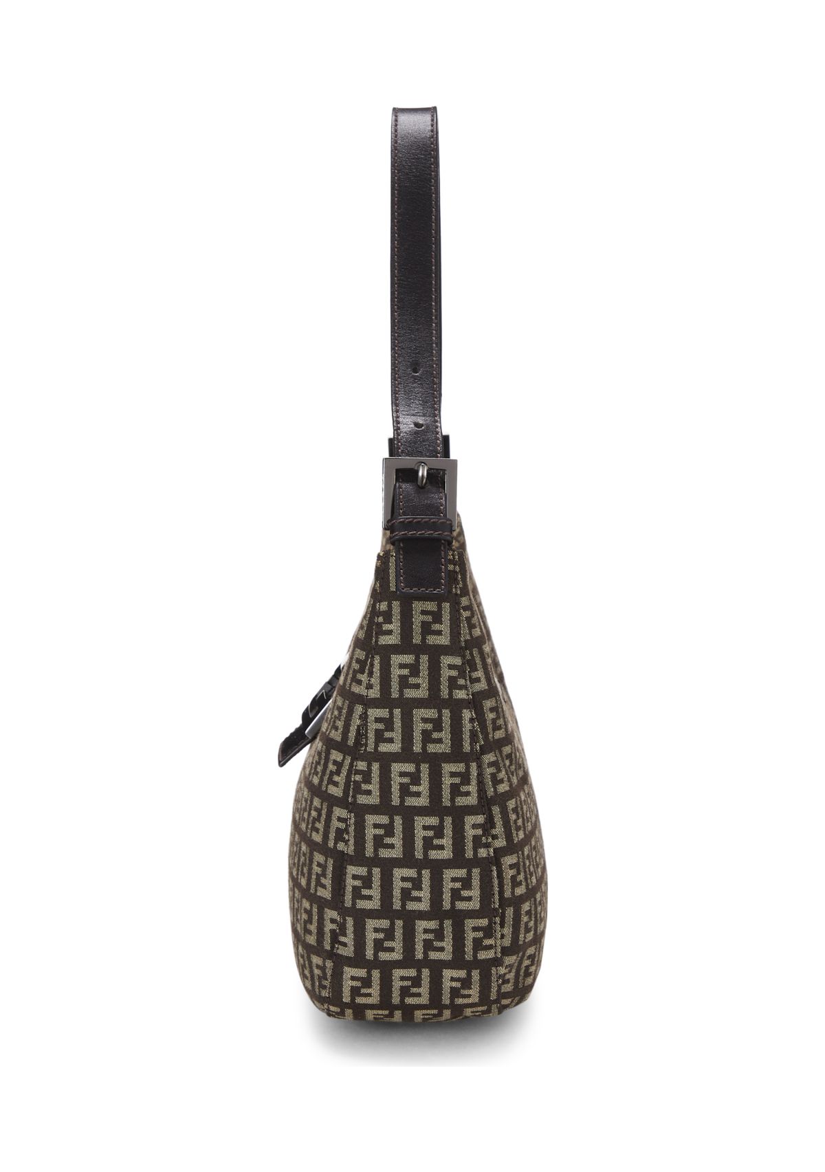 Fendi Brown Zucchino Shoulder Bag - FINAL SALE, NO RETURNS