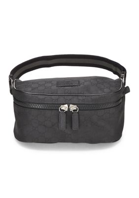 What Goes Around Comes Around Gucci Black GG Nylon Waist Pouch - FINAL SALE, NO RETURNS
